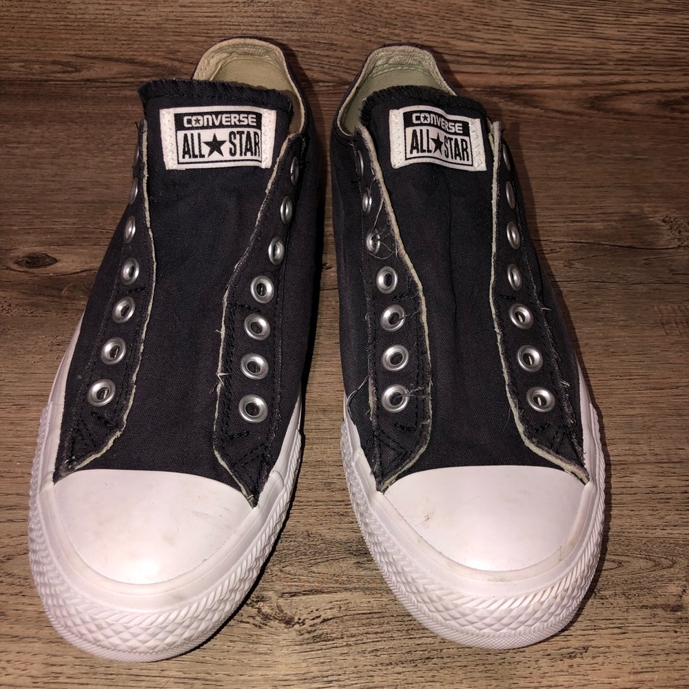 Navy Blue Converse Chuck Taylors SlipOn Low Top